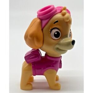 Paw Patrol Skye Figure Spin Master Pink Flight Suit Dog Pup Loose Standing Toy